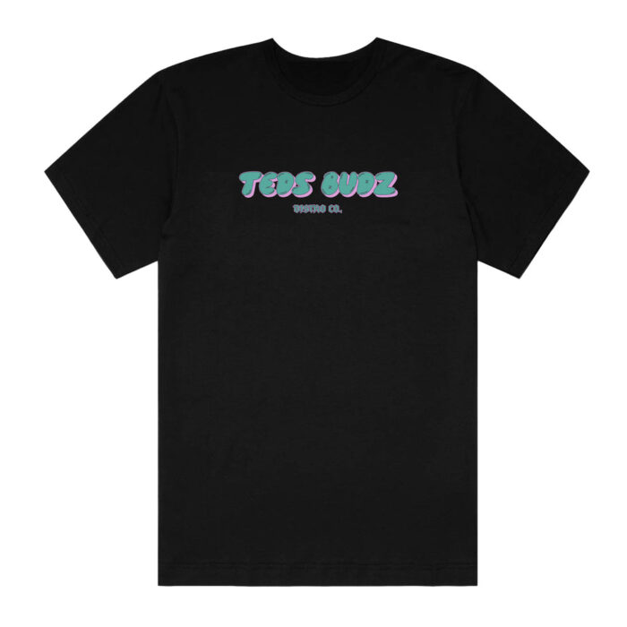 Black Tee - Teal Bubble Logo