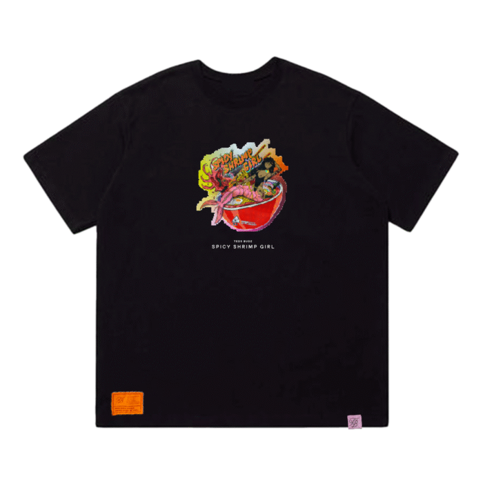 Spicy Shrimp Girl Pixel Tee
